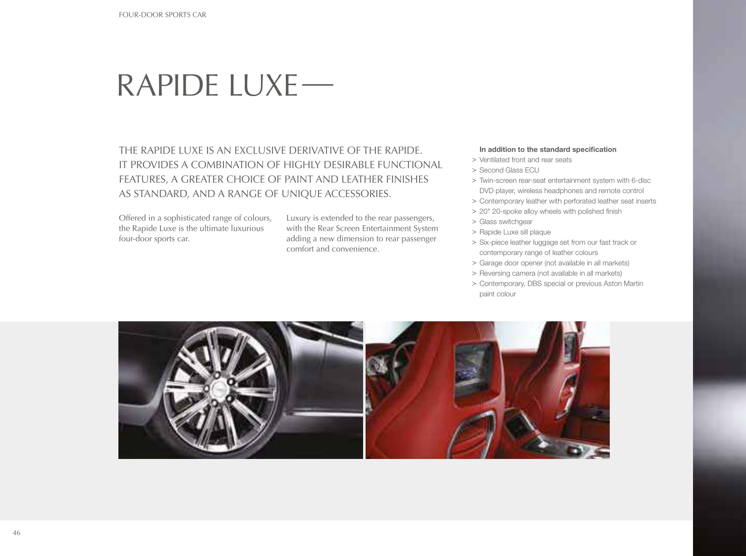 2012 Aston Martin Model Range Brochure Page 24